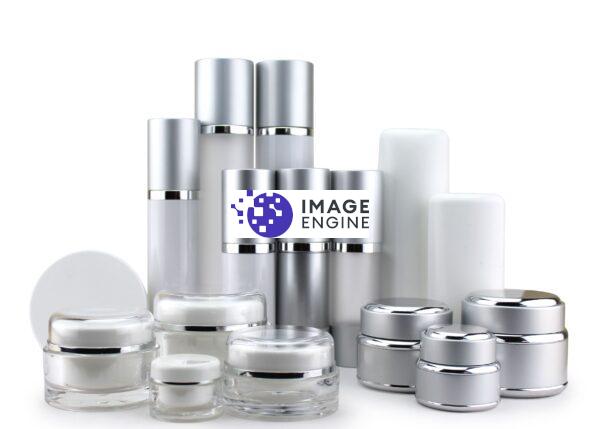 private label skin care group shot of packaging skin care
