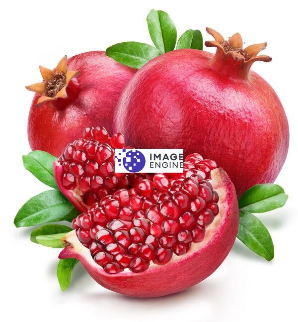 pomegranates with leaves private label skin care